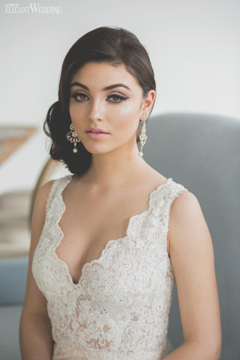 elegant-wedding-breezy-blue-wedding-inspiration13 Cat-Eye Bridal Makeup