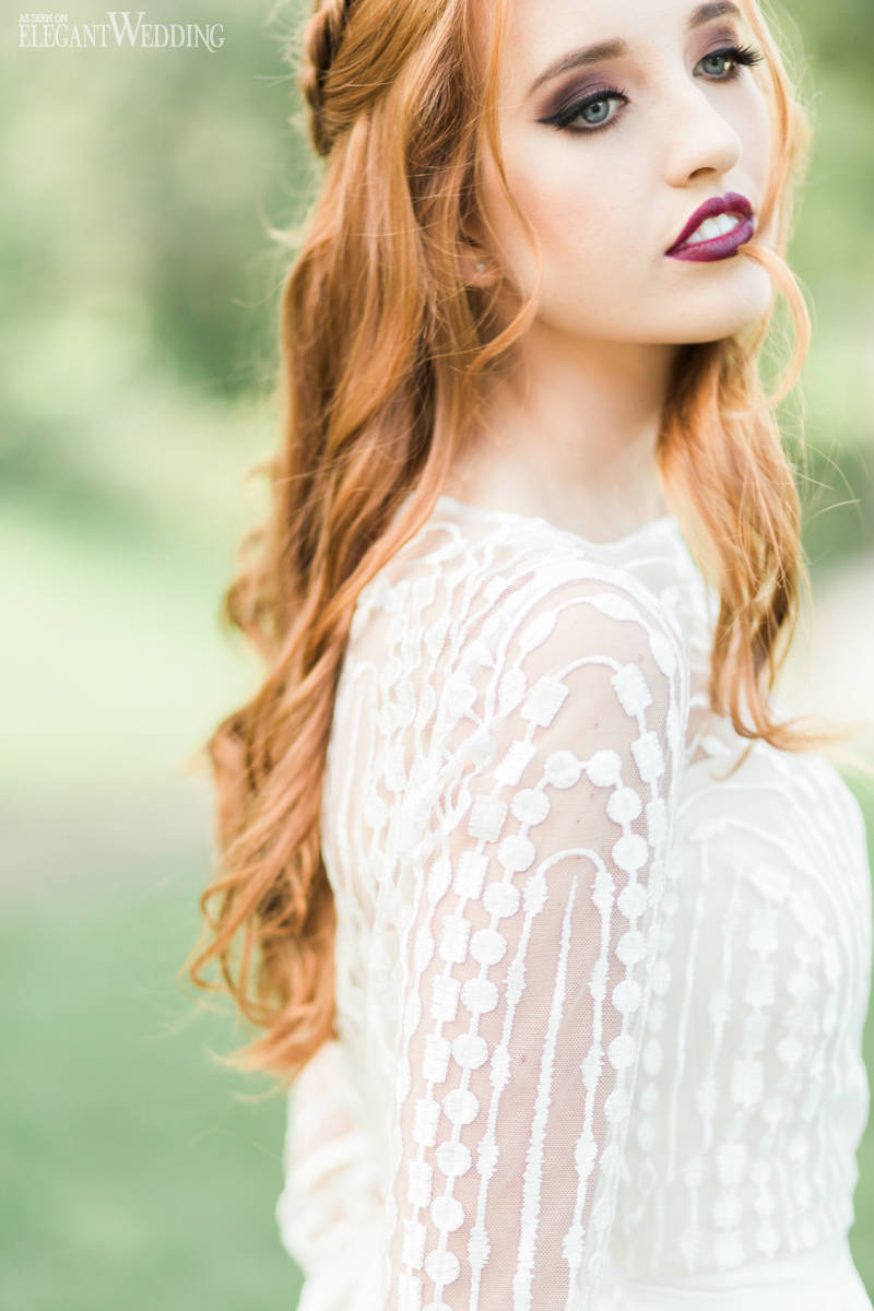 elegant-wedding-victorian-wedding-inspiration-for-a-modern-bride1-w800-h2000 Redhead Wedding Makeup and Hair