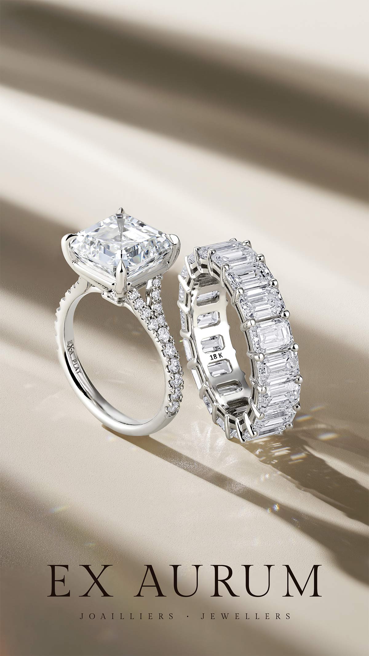 Ex-Aurum-2 EX AURUM DIAMONG RING AND WEDDING BAND