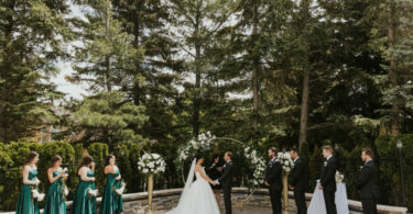 garden wedding ceremony