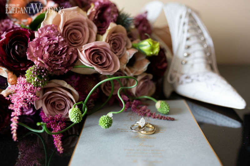 red wedding inspiration elegant wedding1