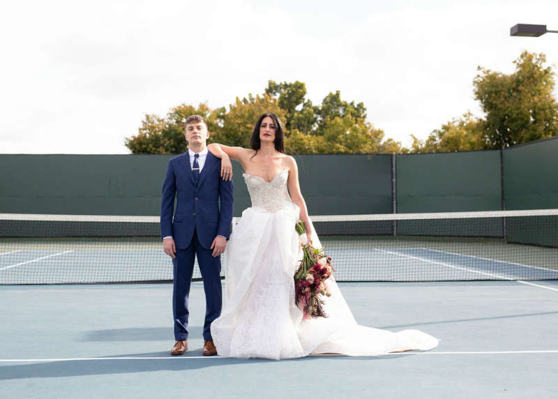 red wedding inspiration elegant wedding8