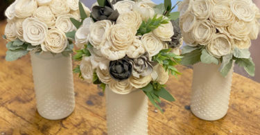 south hill succullent wood flower center pieces