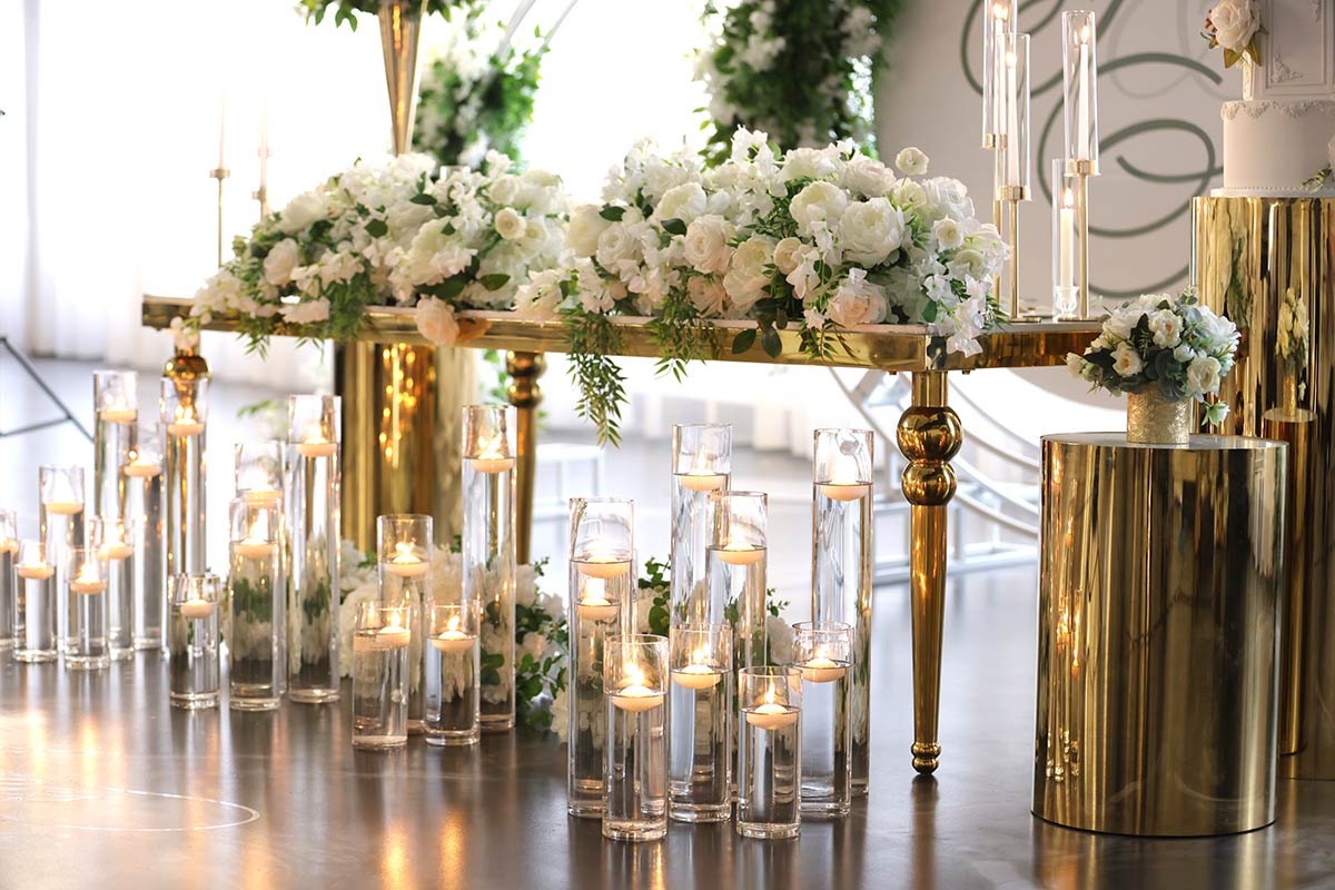TCR52181 romantic gold wedding decor