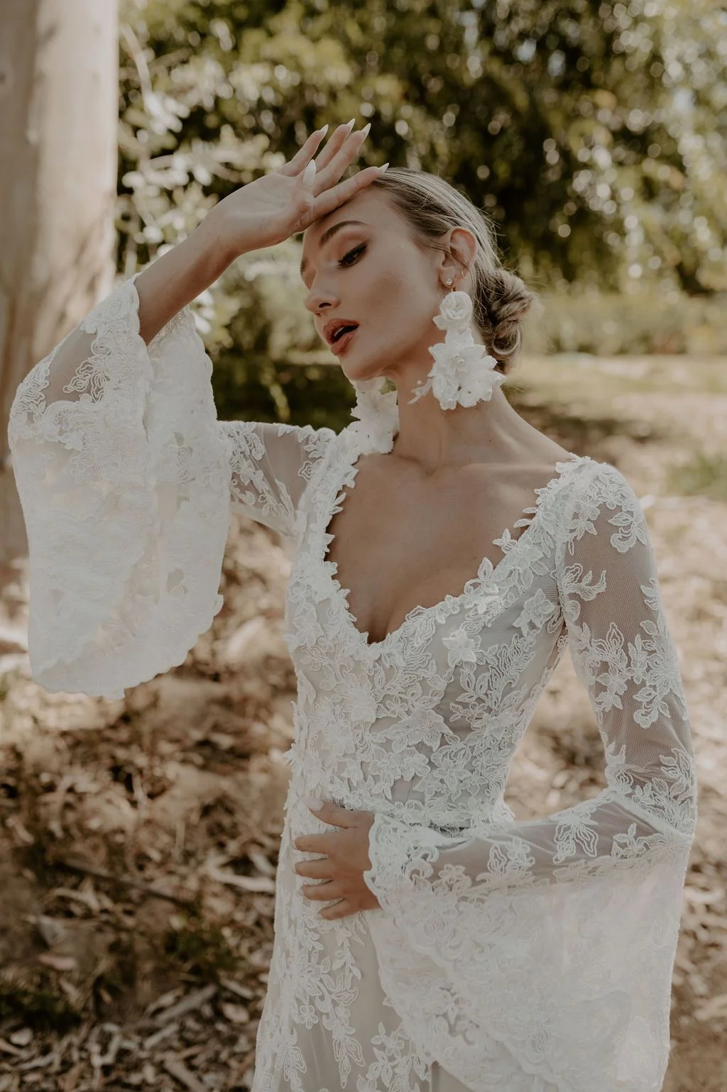 Allegra-Bohemian-Lace-Wedding-Dress long sleeve lace wedding dresses