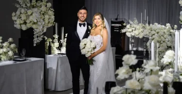 black and white wedding theme